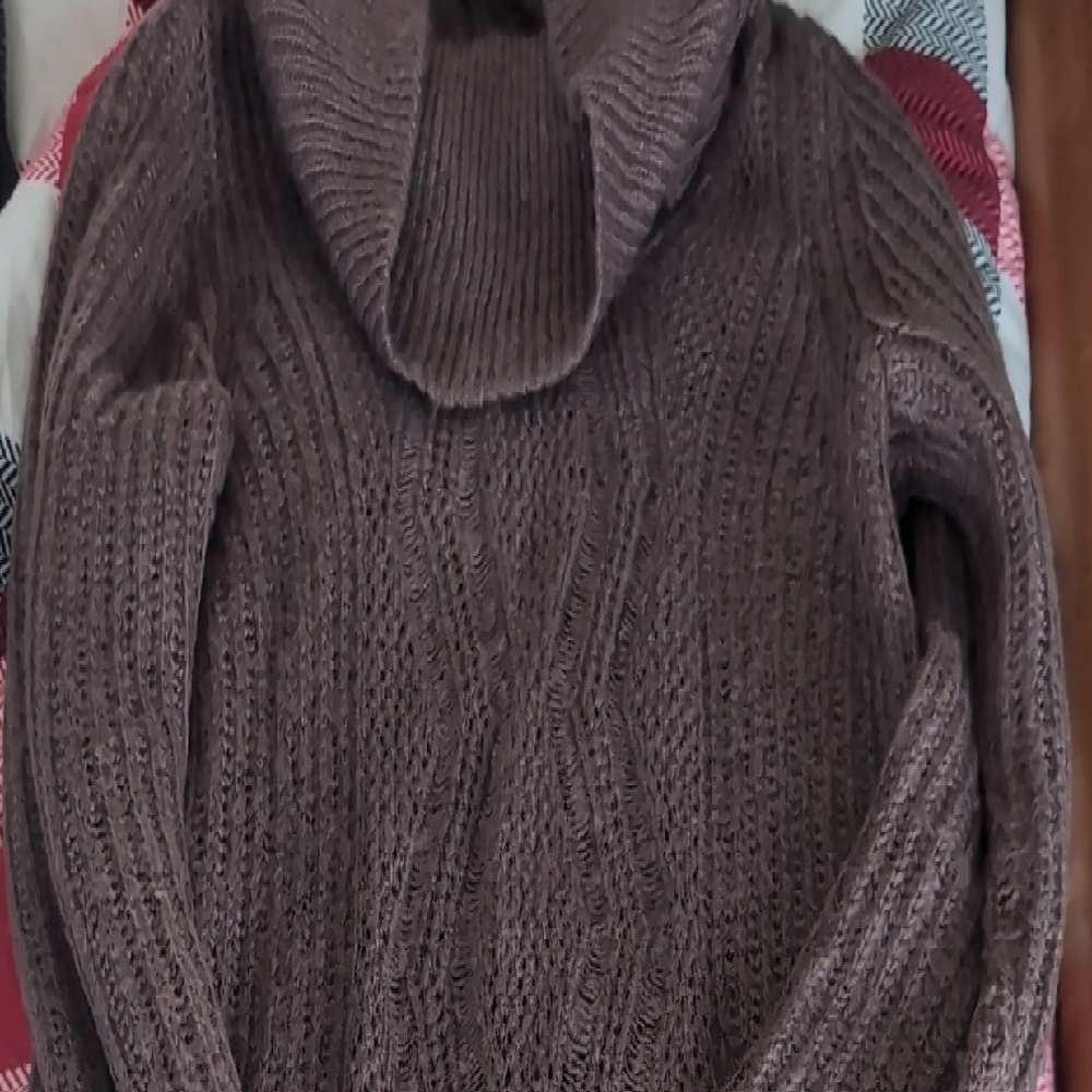Maurices Chocolate Cowl Neck Sweater
